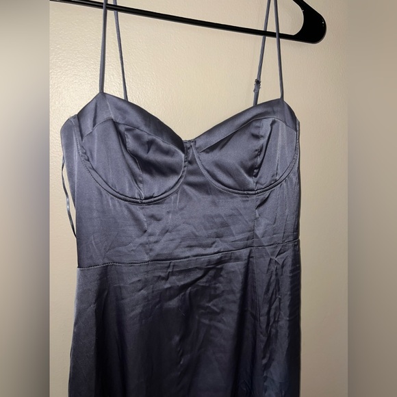 [ASTR THE LABEL] Bustier Satin Midi Dress - Picture 7 of 8